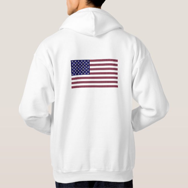 Veste À Capuche Drapeau Gemstone USA - Sapphire, Ruby & Diamond Ar (Dos)
