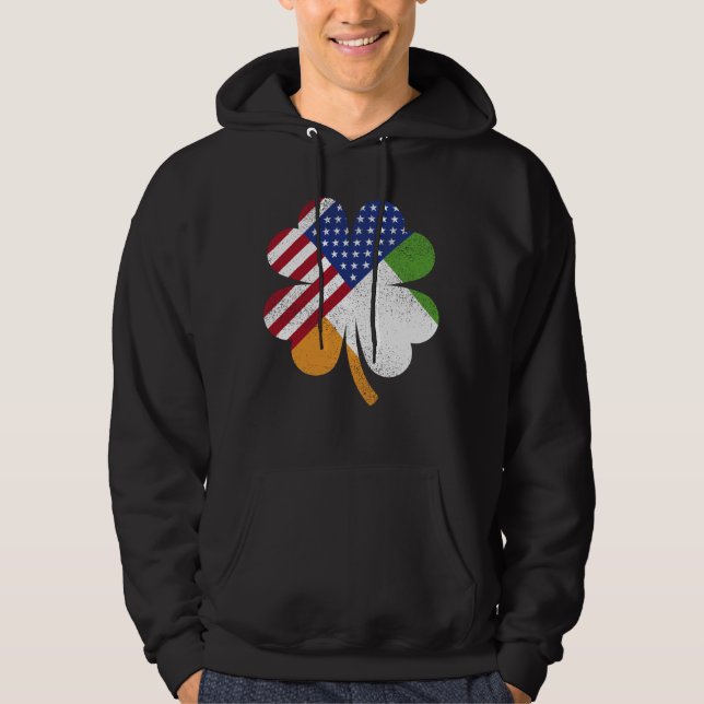 Veste À Capuche Drapeau irlandais américain Irlande Drapeau irland (Devant)