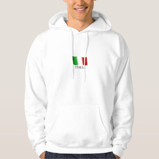 Veste À Capuche Drapeau italien onduleux de l'Italie de l'Italie