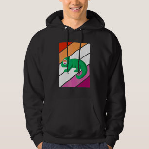 Veste À Capuche Drapeau lesbien de la fierté du caméléon Fier alli