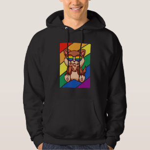 Veste À Capuche Drapeau Lgbtq Mois De La Fierté Gay Chien Arc-En-C