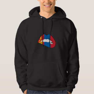 Veste À Capuche Drapeau mongol Fierté mongole Lip Racines mongoles