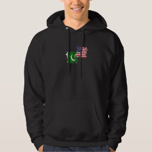 Veste À Capuche Drapeau pakistanais américain Pakistan États-Unis 
