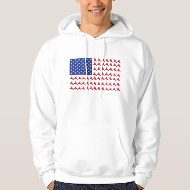 Veste À Capuche Drapeau Patriotique (Devant)