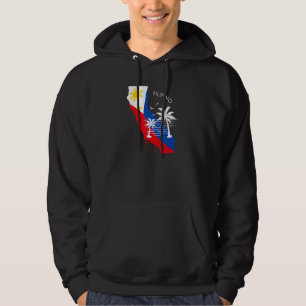 Veste À Capuche Drapeau philippin de Californie