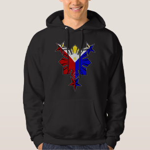 Veste À Capuche Drapeau philippin Sun et étoiles Hoody