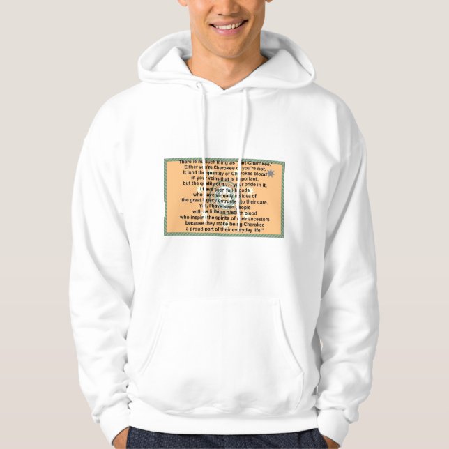 Veste À Capuche drapeau-prière cherokee (Devant)