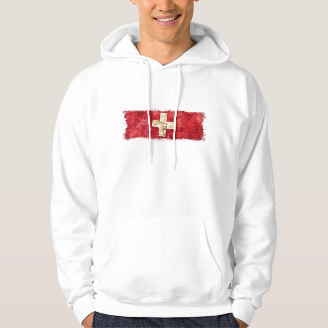 Veste À Capuche Drapeau suisse (Devant)