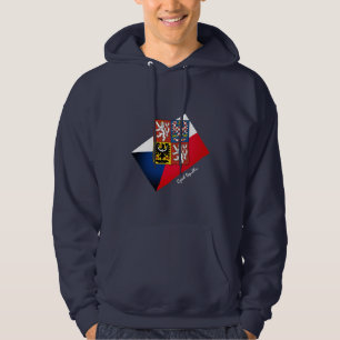 Veste À Capuche Drapeau tchèque, Emblem & République tchèque mo