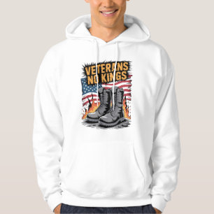 Veste À Capuche Drapeau USA des vétérans pas des rois