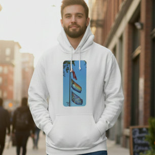 Veste À Capuche Drapeaux de la fierté USA Arc-en-ciel Paix Ours Fr
