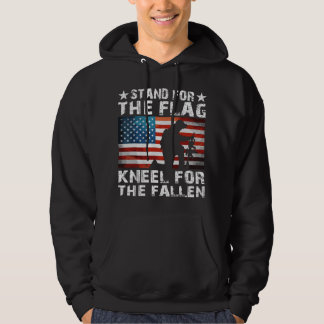 Veste À Capuche Dressez-vous pour le drapeau, agenouillez-vous pou