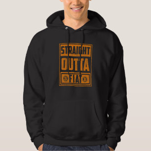 Veste À Capuche Droite Sorte Fiat Bitcoin Crypto Pour Hommes Femme
