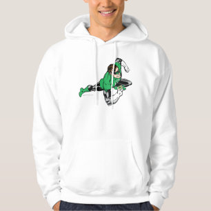 Veste À Capuche Droite verte de saut de lanterne