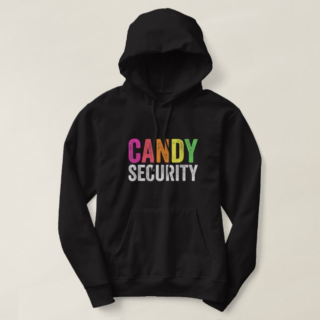 Veste À Capuche Drôle Candy Sécurité Costume d'Halloween (Design devant)