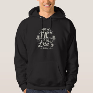 Veste À Capuche Drôle Christian Workout Gym All Fat is the Lor