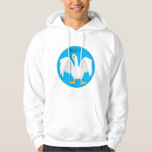Veste À Capuche Drôle curieuse dessin animé d'oie domestique