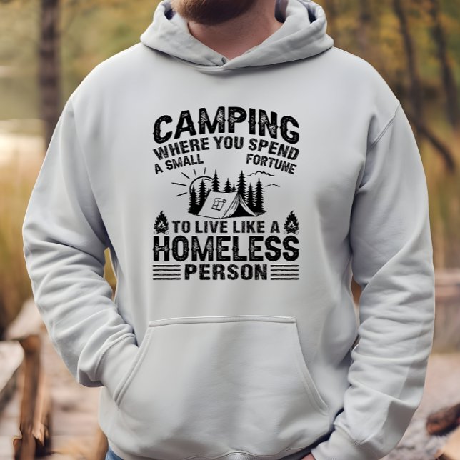 Veste À Capuche Drôle de dire de camping (Créateur téléchargé)