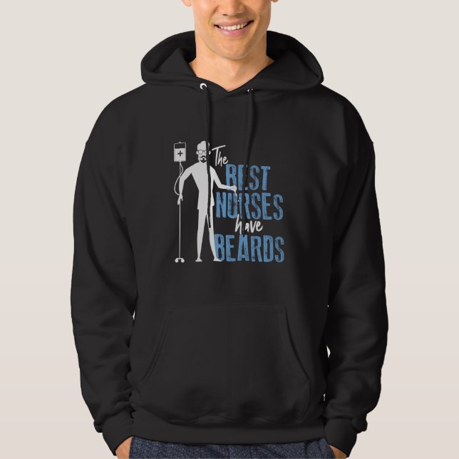 Veste À Capuche Drôle Male Infirmière Murse Les Meilleures Infirmi (Devant)