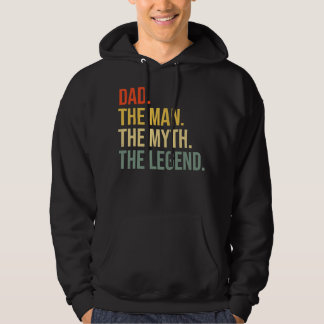 Veste À Capuche Drôle Papa Fête des pères Papa L'Homme Le Mythe Le