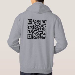 Veste À Capuche Drôle QR Président Trump Danse Code (Au Dos)