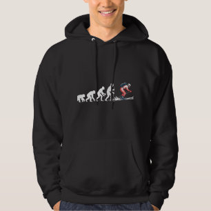 Veste À Capuche Drôle Ski Evolution Red Suit Illustration