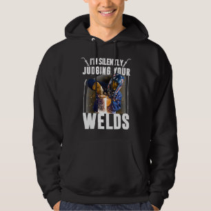 Veste À Capuche Drôle Souder Cadeau Tee Je juge Silencieusement Vo