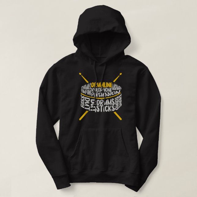 Veste À Capuche Drumline Marching Band, School Band1 (Design devant)
