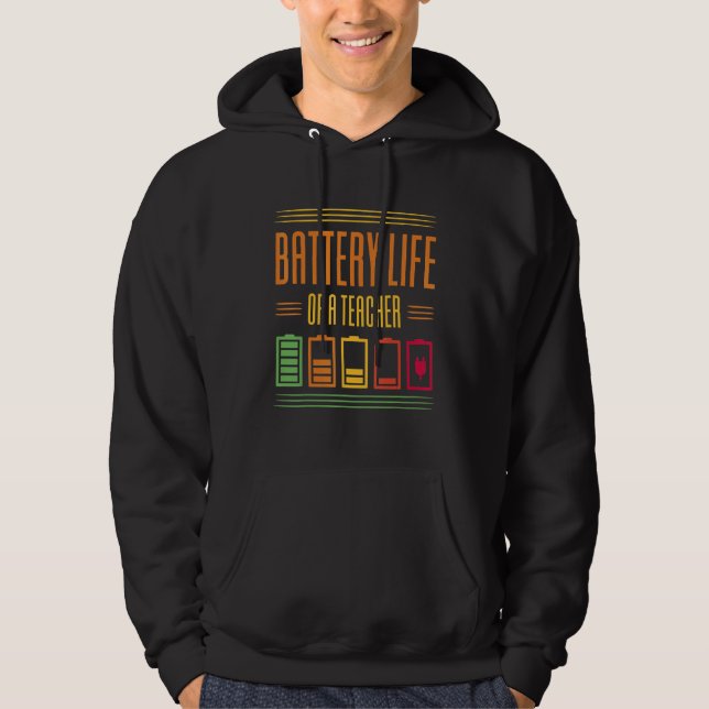 Veste À Capuche Durée De Vie Batterie D'Un Enseignant (Devant)