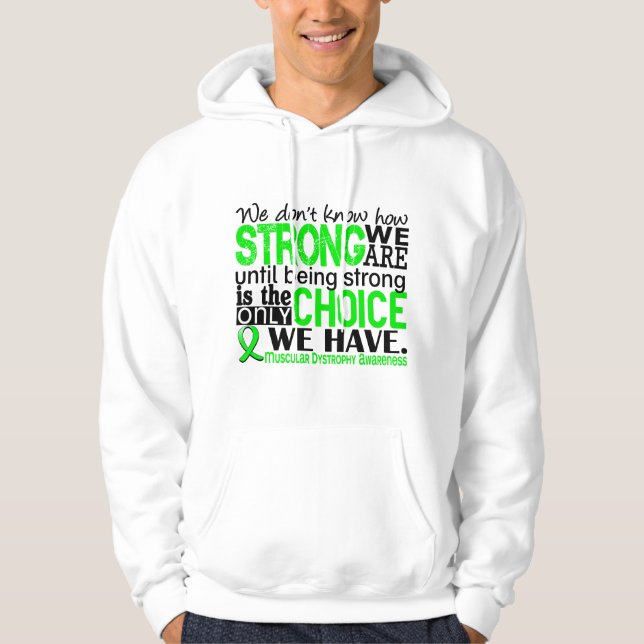 Veste À Capuche Dystrophie musculaire comme nous forts sommes (Devant)