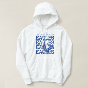 Veste À Capuche Eagles Distressed LB, GraphicLoveShop