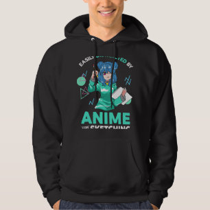 Veste À Capuche Easily Distracted by Anime and Sketching Anime Gir