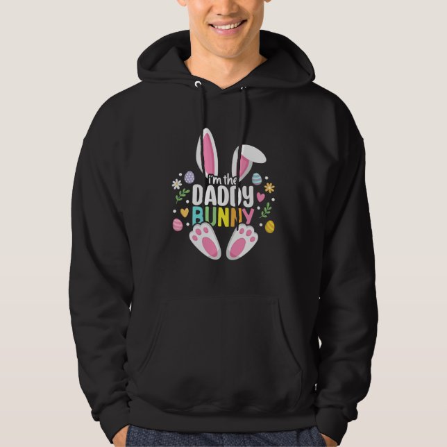 Veste À Capuche Easter Daddy Bunny Dad Happy Easter Day Family Mat (Devant)