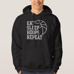 Veste À Capuche Eat Sleep Hoops Repeat Funny Saying Quote Basketba