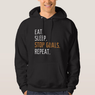 Veste À Capuche Eat Sleep Stop Buts Répéter