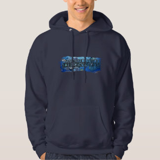 Veste À Capuche Eau de mer-studio avec le Hoodie. d'impression