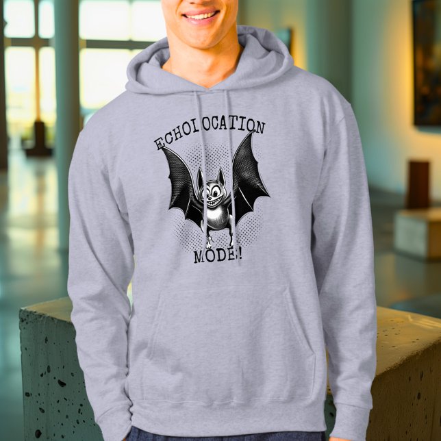 Veste À Capuche Echolocation Mode Activated - Retro Bat Hoodie (Créateur téléchargé)