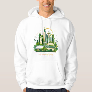 Veste À Capuche Écopunk Éco-Cité Avenir Durable Énergie Verte