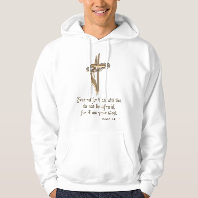 Veste À Capuche Écriture chrétienne (Devant)