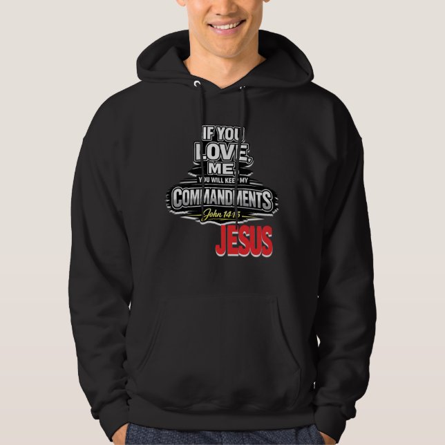 Veste À Capuche Écriture - JÉSUS (Devant)