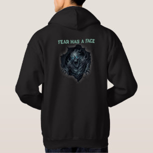 Veste À Capuche Edgy Red Eyes "Ça vous regarde" Avant et Arrière