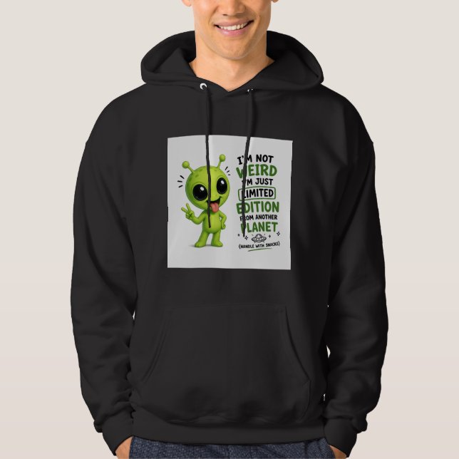 Veste À Capuche Édition Limitée Design Alien (Devant)
