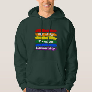Veste À Capuche Égalité, passionnée, humanité