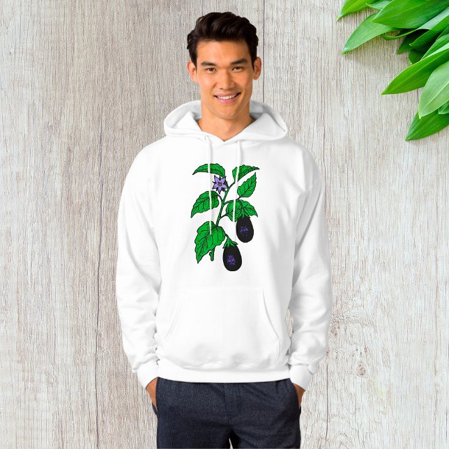 Veste À Capuche Eggplant Mens Hoodie (Créateur téléchargé)