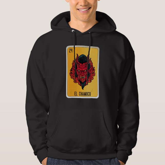 Veste À Capuche El Chamuco Mexican Slang Lottery Bingo Cards 1 (Devant)