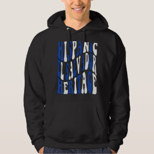 Veste À Capuche El Salvador Drapeau Super & Vavy Hispanic Heritage