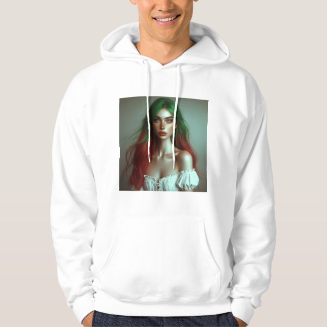 Veste À Capuche Élégance bicolore (Devant)