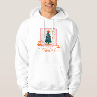 Veste À Capuche 🎄 Elegant Christmas Tree with Reindeers – Merry