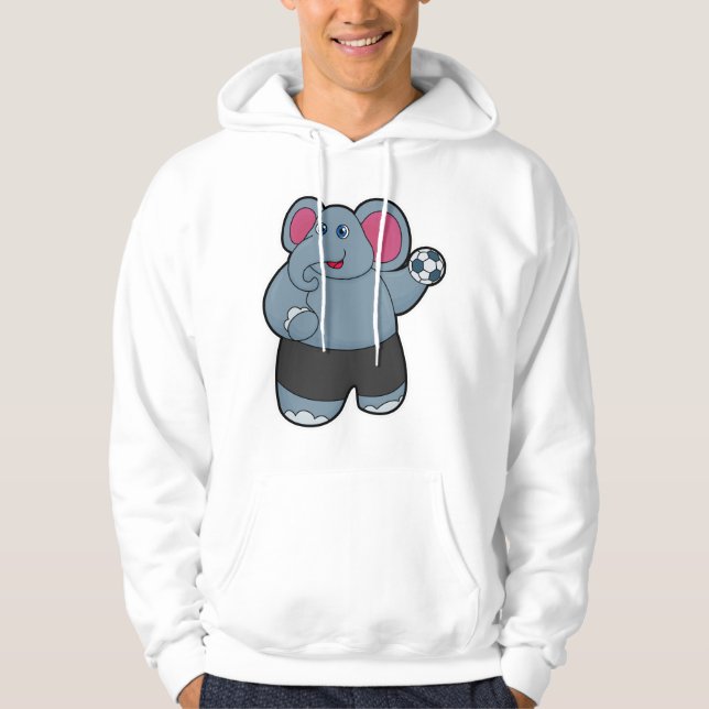 Veste À Capuche Elephant comme joueur de handball avec Handball (Devant)