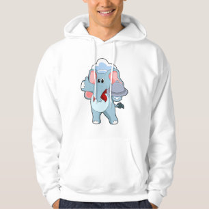 Veste À Capuche Elephant comme serveur avec Plattre
